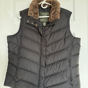 Eddie Bauer Women's Brown Puffer Vest
